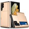 Для Samsung Galaxy S25 S24 Ultra S23 S21 S20 FE S22 Plus A55 Чехол-броня со сдвижной крышкой-кошельком и слотом для карт для Galaxy Note 20 Ultra