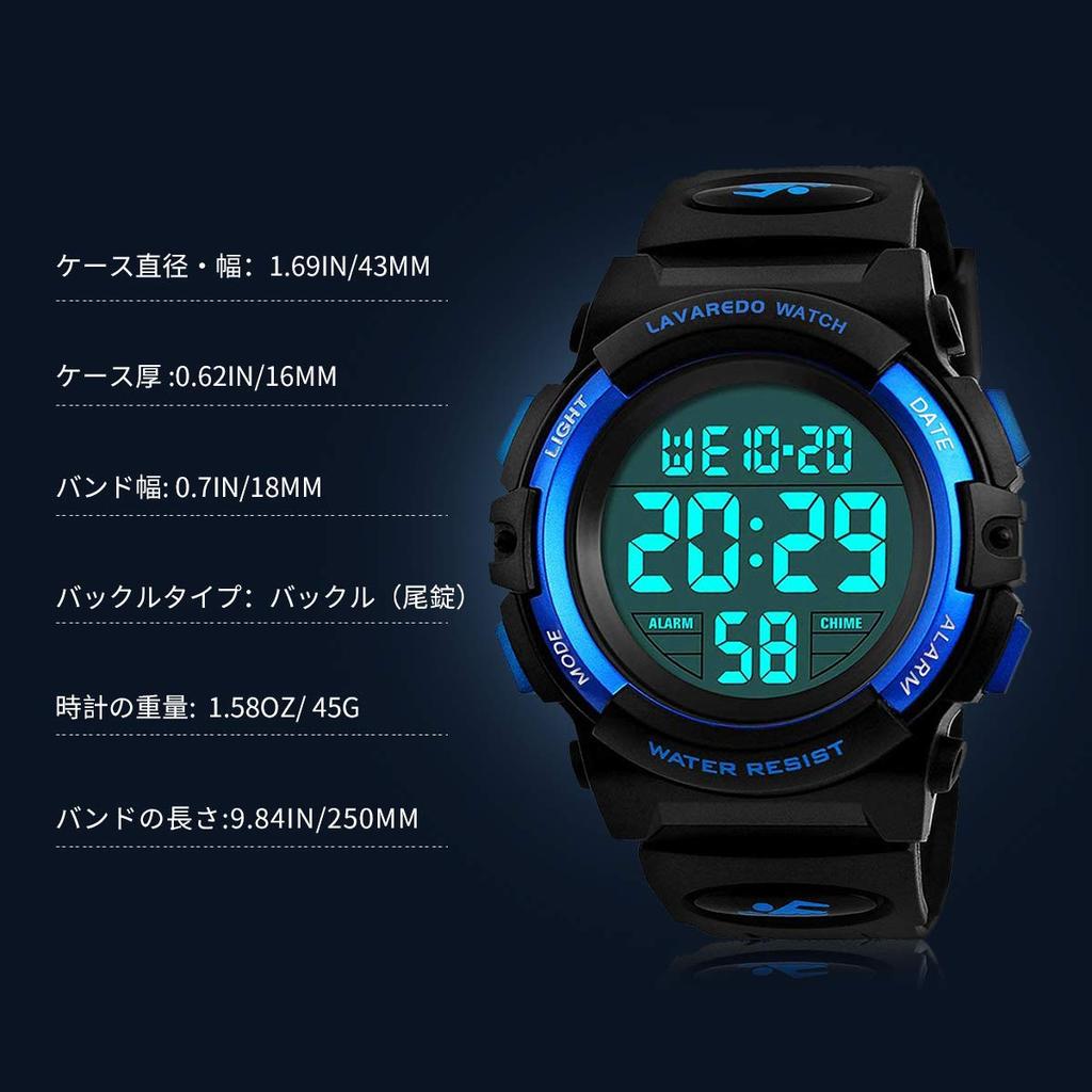 IN Shop Watch Boys Digital Boys Sports Watch Outdoor Многофункциональные водонепроницаемые часы с оповещением, датой, днем и временем, светодиодный аналоговый дисплей