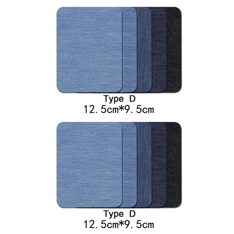 Denim Patches DIY Iron On Denim Elbow Patches Repair Pants For Jean Clothing Pants Badges Apparel Sewing Fabric NEW