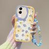 Подходит для чехла для мобильного телефона Vivos18/17pro X100/90 Полноэкранный Масляная живопись Цветочная цепочка Y77/52s Прозрачный Мягкий