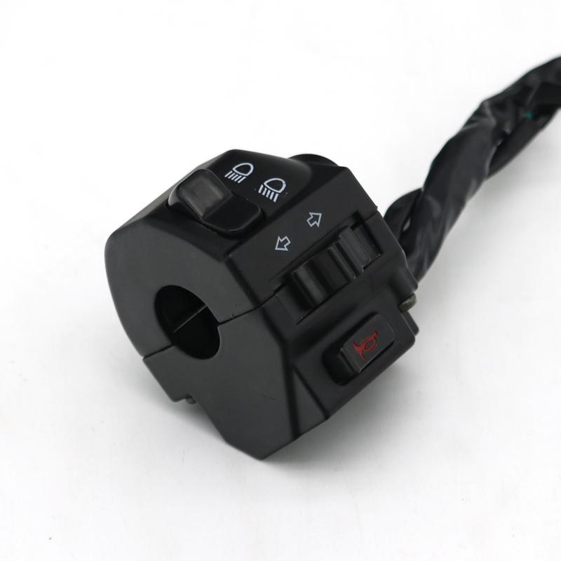 LMoDri черный универсальный алюминиевый 7/8 "22 мм мотоциклетный переключатель на руле мотоциклетный сигнал поворота управление фарами