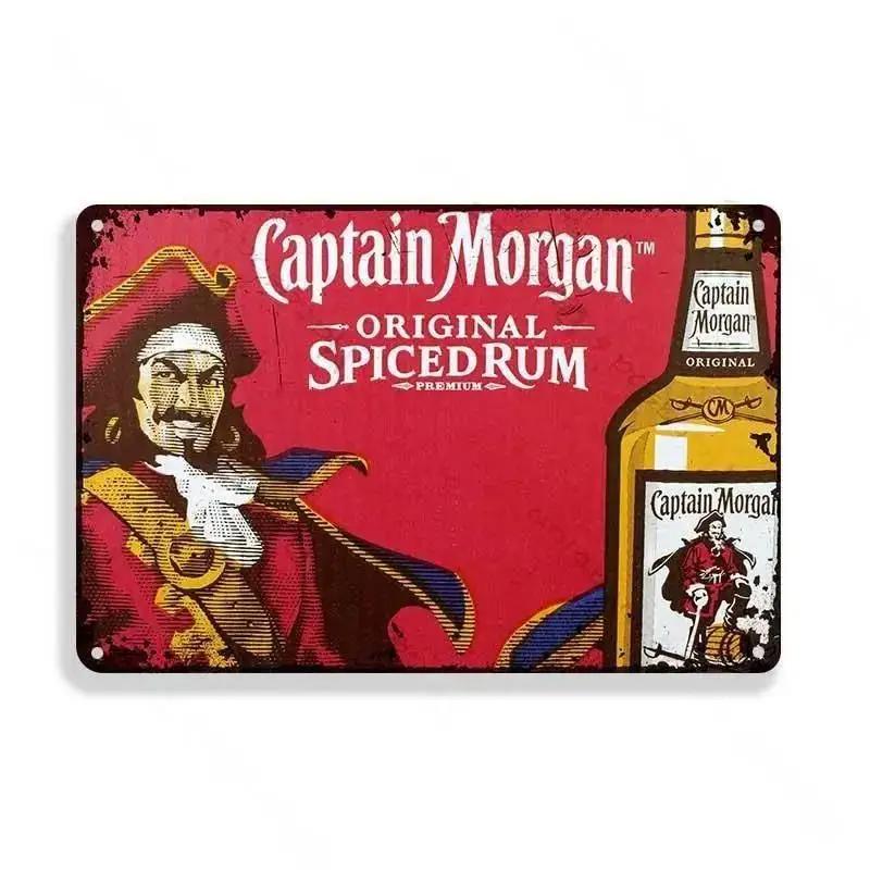 Винтажный ромовый бренд, металлическая жестяная вывеска, булавка для девушки, плакат, металлические вывески, мужская пещера, домашний гараж, металлическая доска, украшение на стену, жестяная вывеска, декор