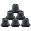 Nespresso Rechargeable Capsules - HTOWSN - 6x Black - Usable 30 To 50 Times - Cylindrical - Plastic
