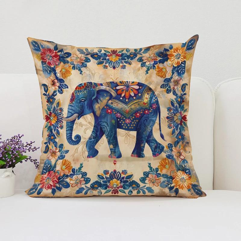 Слоны Скандинавский Стиль Домашнее Украшение Наволочки 45x45 Чехлы для Подушек для Подушки Декоративная Наволочка 40x40 Наволочки для Подушек