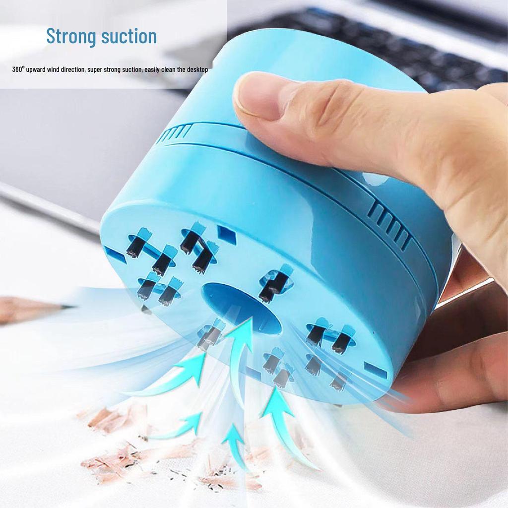 Portable Wireless Mini Vacuum for Desktops – Ideal for Students and Home Use