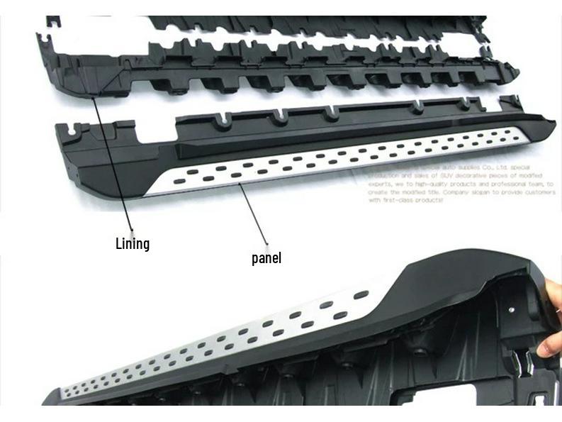 Боковые подножки из алюминиевого сплава для Mercedes GLK 200/260/300 2008-2015