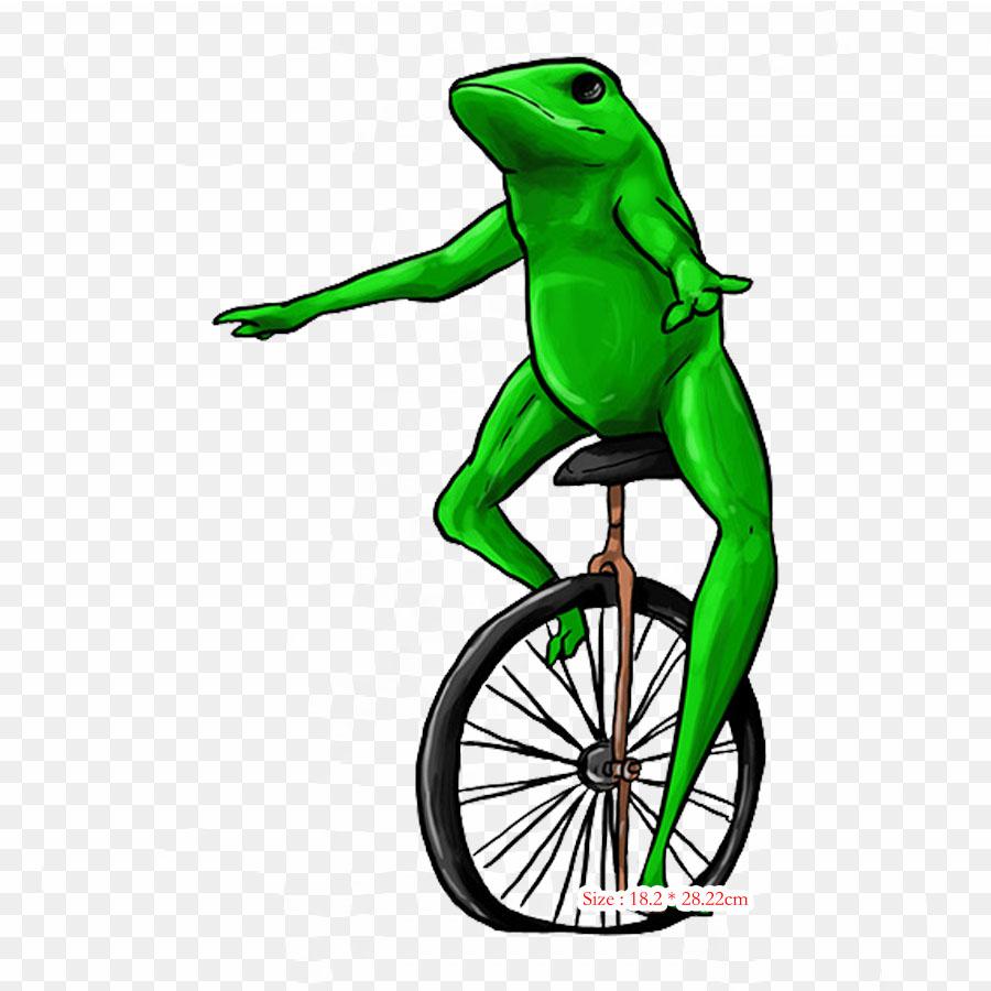 Dat Boi Pepe The Iron On Heat Transfer Printing Vinyl Patches Sticker for Clothes DIY Appliques Washable Patches