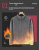 Men's Polar Fleece Stand-Up Collar Jacket: Autumn/Winter, Large Size, Sports & Outdoor, Warm Plus Velvet.