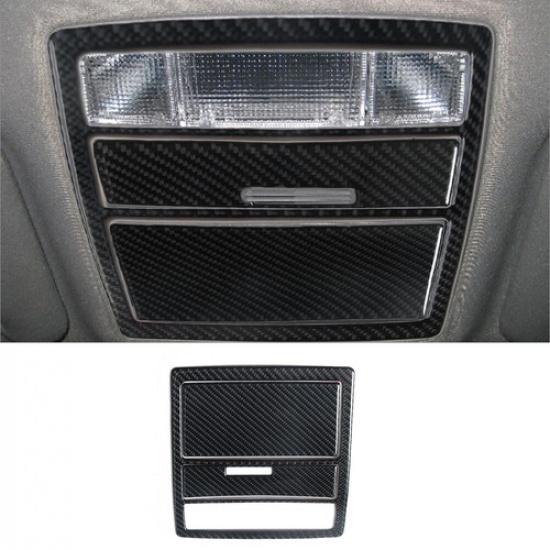 3Pcs Carbon Fiber Overhead Light Panel Cover Trim For Toyota Camry 2007-2011