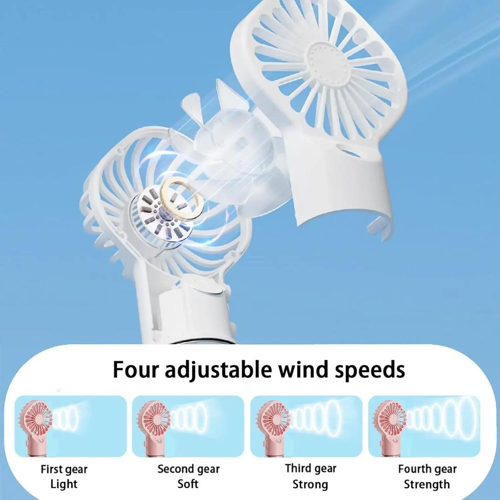 Mini Handheld Mist Fan Portable Humidifier Fan Portable USB Rechargeable Handheld Fan with Humidifier Mini Water Spray Hand Fan