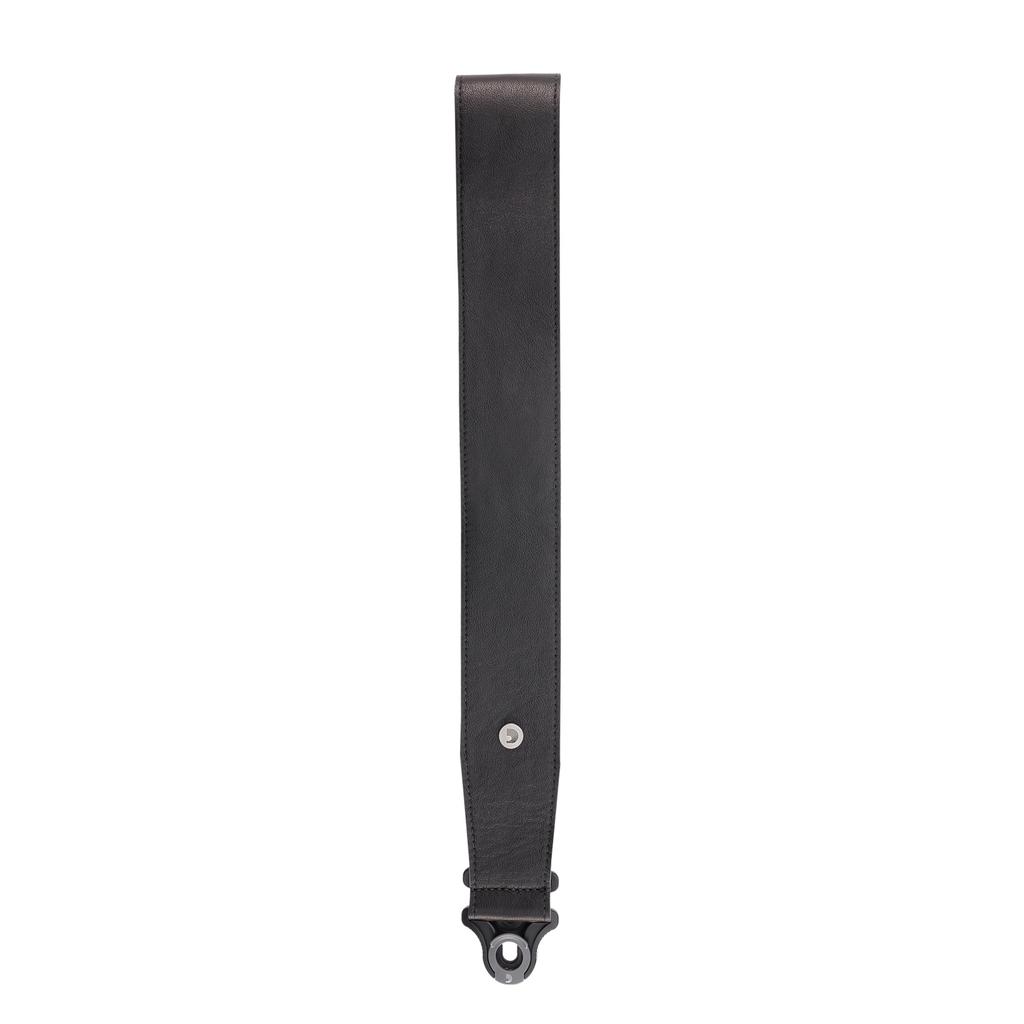 Guitar Strap with Strap Lock Structure Comfort Leather Auto Lock Guitar Strap Black 25BAL00 [D'Addario] []