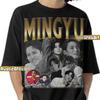 Футболка MINGYU SEVENTEEN K-POP, Индивидуальная футболка Mingyu 17, Бутлег-мерч в честь концерта Kim Min-gyu, Забавная футболка Seventeen Carat для фанатов Kpop-тура