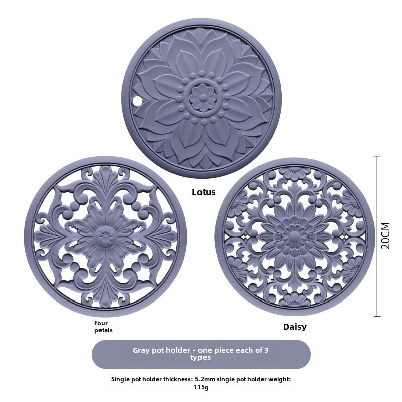 **Термостойкая силиконовая подставка - Классический китайский дизайн**