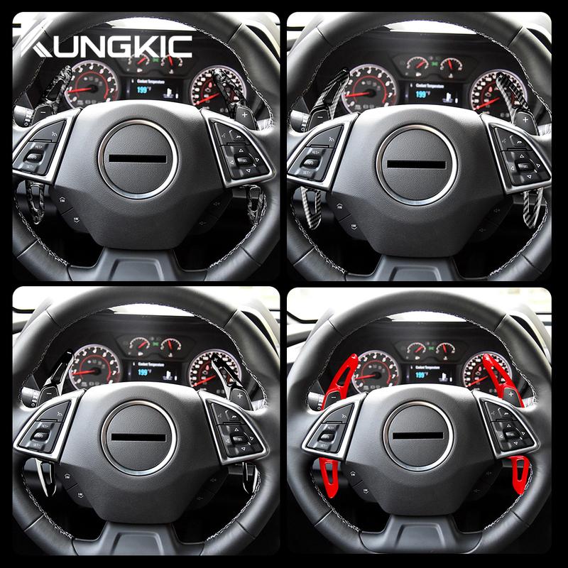 Для Chevrolet Camaro 2016 2017 2018 - Накладки на подрулевые лепестки переключения передач, ABS, отделка под углеволокно, аксессуары