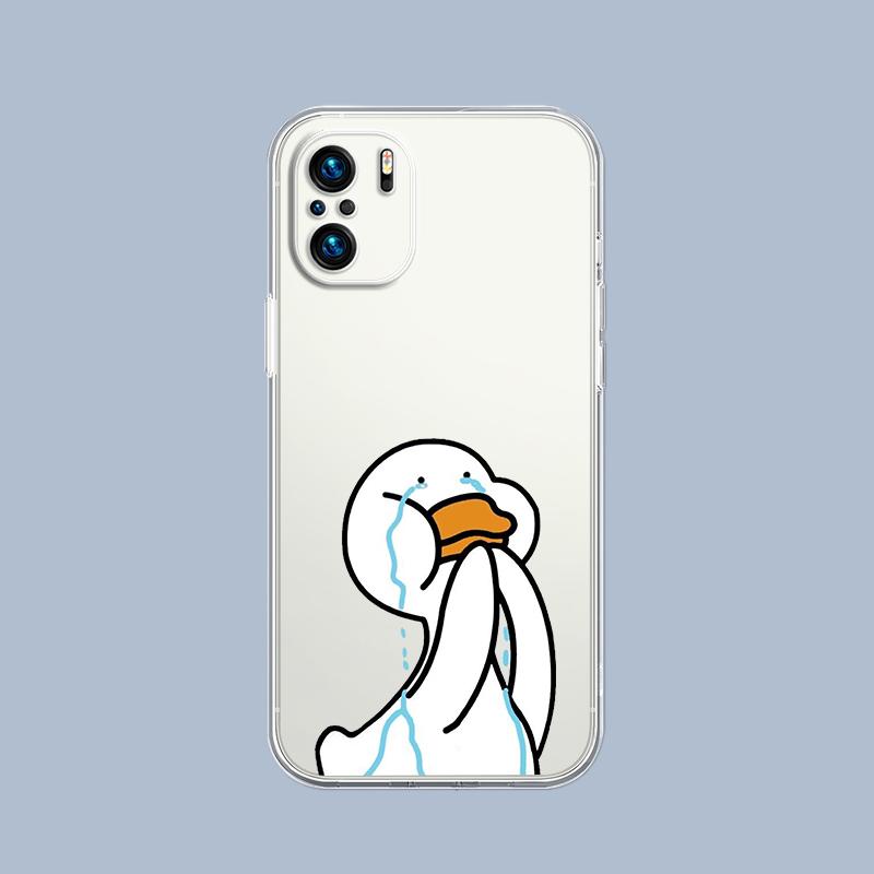 Смешной Милый Утенок Модный Чехол для Телефона Пара Для Xiaomi Redmi Note 15 14 5G 13 12 10 11 Pro Plus 4G 14C 13C 12C Мягкий ТПУ Подарочная Обложка