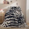 Luxurious Faux Animal Cozy Throw Blanket, Elegant Texture Couch Bed Warm Wrap for Nap, All Season Decor Gift for Family