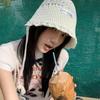 Hollowed Out Sun Protection Basin Hat Single-Layer Sun Hat Sun Resistant Fisherman's Hat  Women