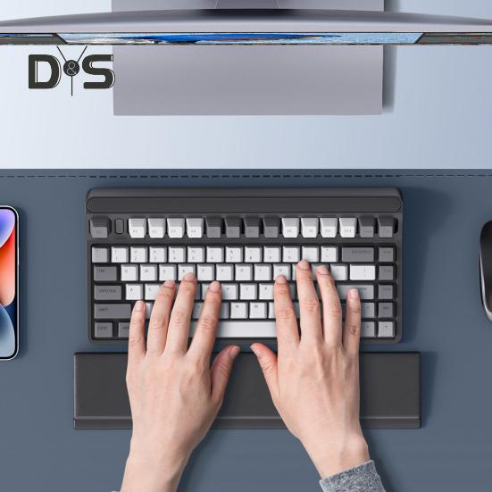 Подставка под запястье для клавиатуры с отделениями для хранения вещей Эргономичный дизайн Универсальная подставка под запястье для клавиатуры Офисные аксессуары