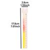 1pc/3pcs Soul Color Ruler 15cm Transparent Gradient Colors Wave Liner Smooth Edges Plastic Straight Ruler for Student A3250