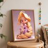 Disney Набор для рисования маслом по номерам «Рапунцель» ручной работы DIY декор для дома подарки, милая блондинка с длинными золотыми волосами арт поделка декор