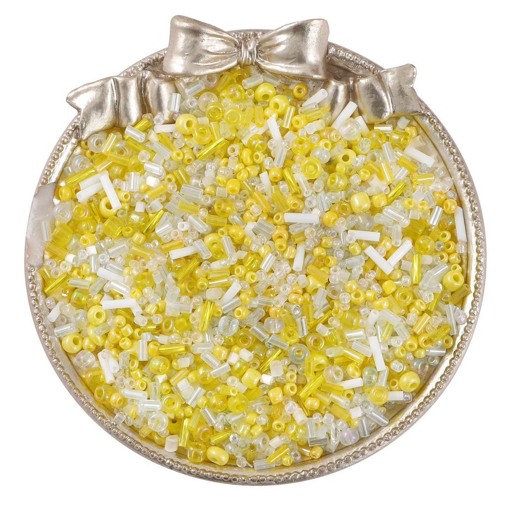 15000pcs Mixed Shapes Sizes Glass Seed Beads Multi Colors Round Bugle Glass Bead For DIY Jewellery Craf Making Garment Beading Embroidery Accessories