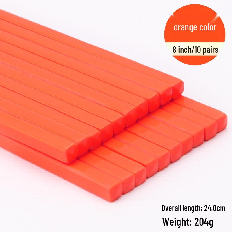 Colorful Disinfected Melamine Chopsticks for Hotels, Restaurants, and Fast Food