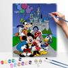 Disney Масляная живопись Друзья Микки ручная работа DIY арт-картина домашний декор