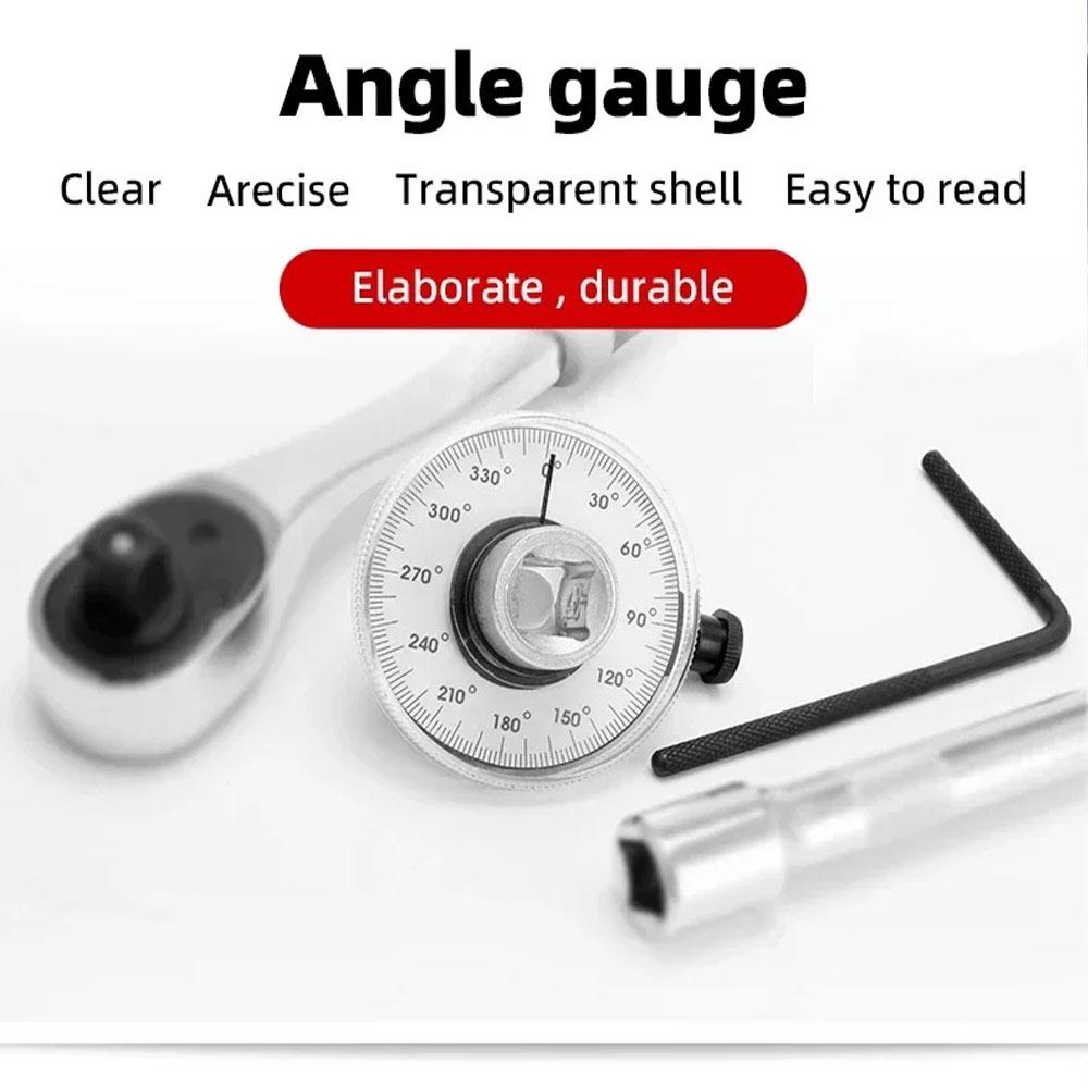 Угловой автомобильный динамометрический ключ, циферблатный индикатор крутящего момента, гараж, калиброванный в градусах, автоматический инструмент для ремонта крутящего момента