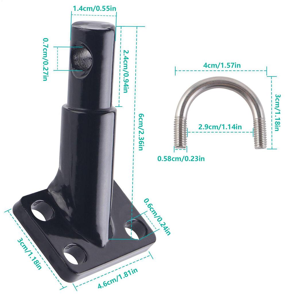 Bike Trailer Hitch Coupler Connector Equipment Parts Accessories Versatile Hitch Cargo Trailer Connector Adapter Quick-Release