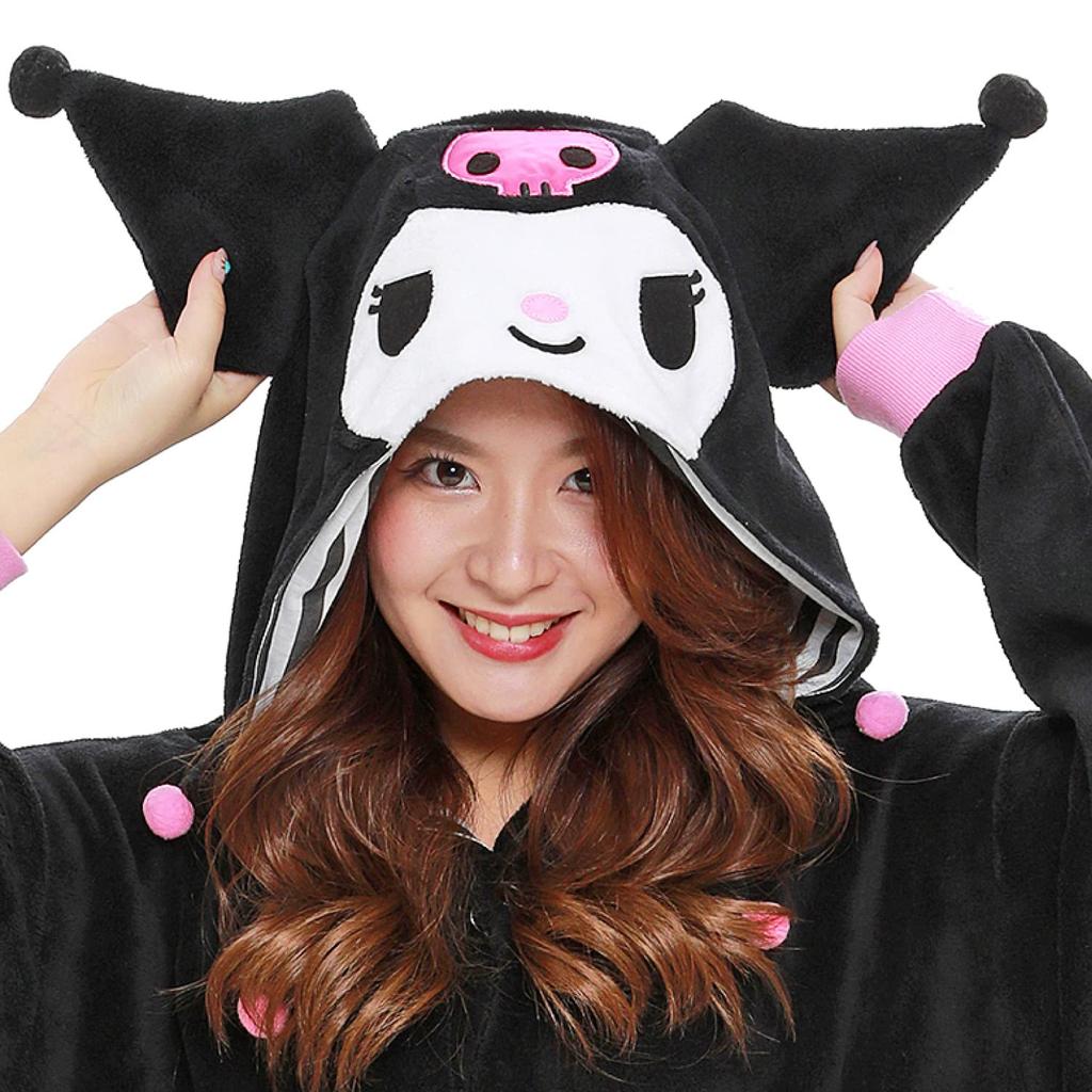 Kigurumi из флиса с персонажем SAZAC, размер подходит для Sanrio Kuromi (Один Все) -