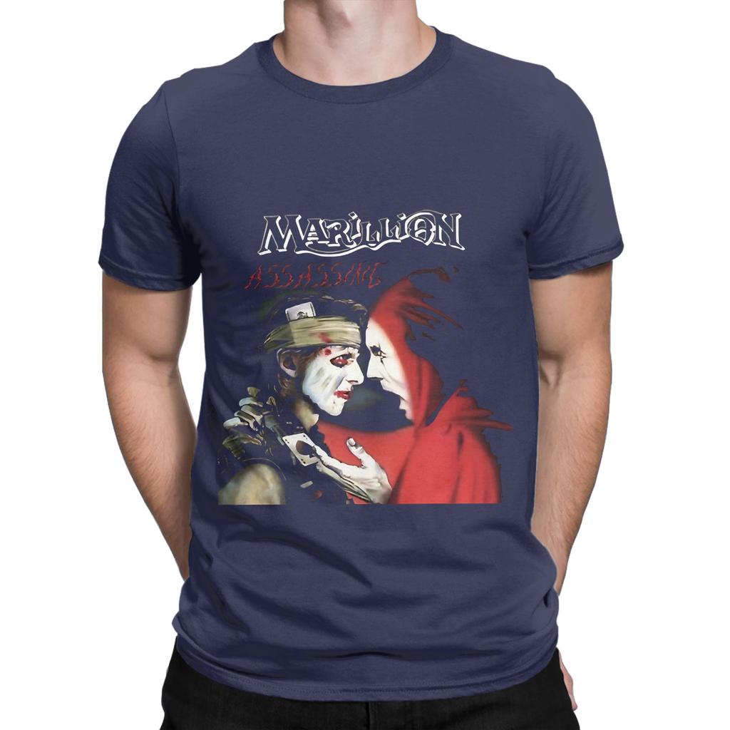 Great Model Marillion Assassing Cool Graphic Gift Classic Funny Graphic 100 Cotton Tshirt Marillion Tees Tops For Unisex