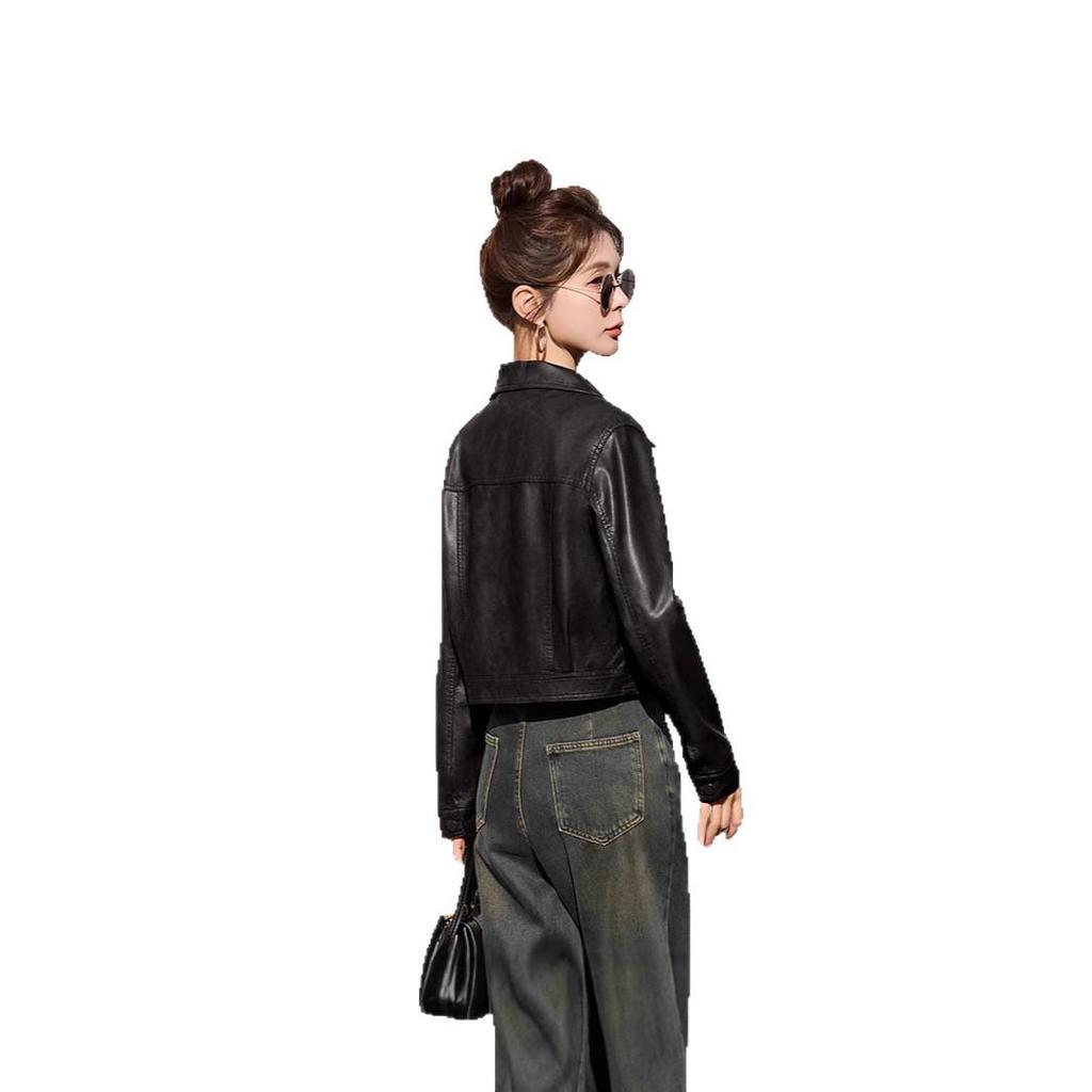 Женская модная куртка из овчины в гонконгском и корейском стиле