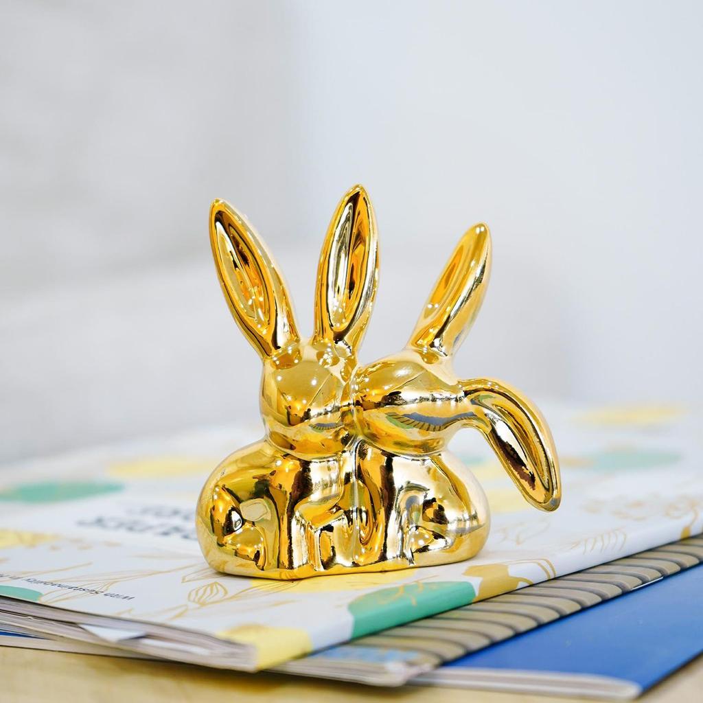 Rabbit Show Pieces for Home Decor Living Room Garden Decorative Items | Cute Animals Showpieces Gift Item for Decoration