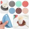 2pcs Home Round Pot Holder Silicone Heat Insulation Mat Bowl Mat Table Placemat Cup Coasters
