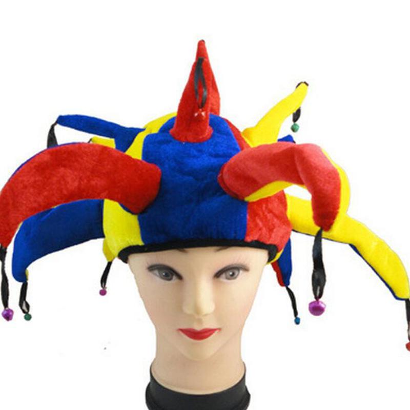 Cosplay Fancy Clown Hat Creative Adult Children Clown Hat Carnival Party Accessories Clown Decorative Hat Dance Dress Up Props