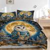 3pcs Winter Owl Duvet Cover Set, Soft Comfortable Duvet Cover,Guest Room (1*Duvet Cover + 2*Pillowcase, Without Core) yy251104152