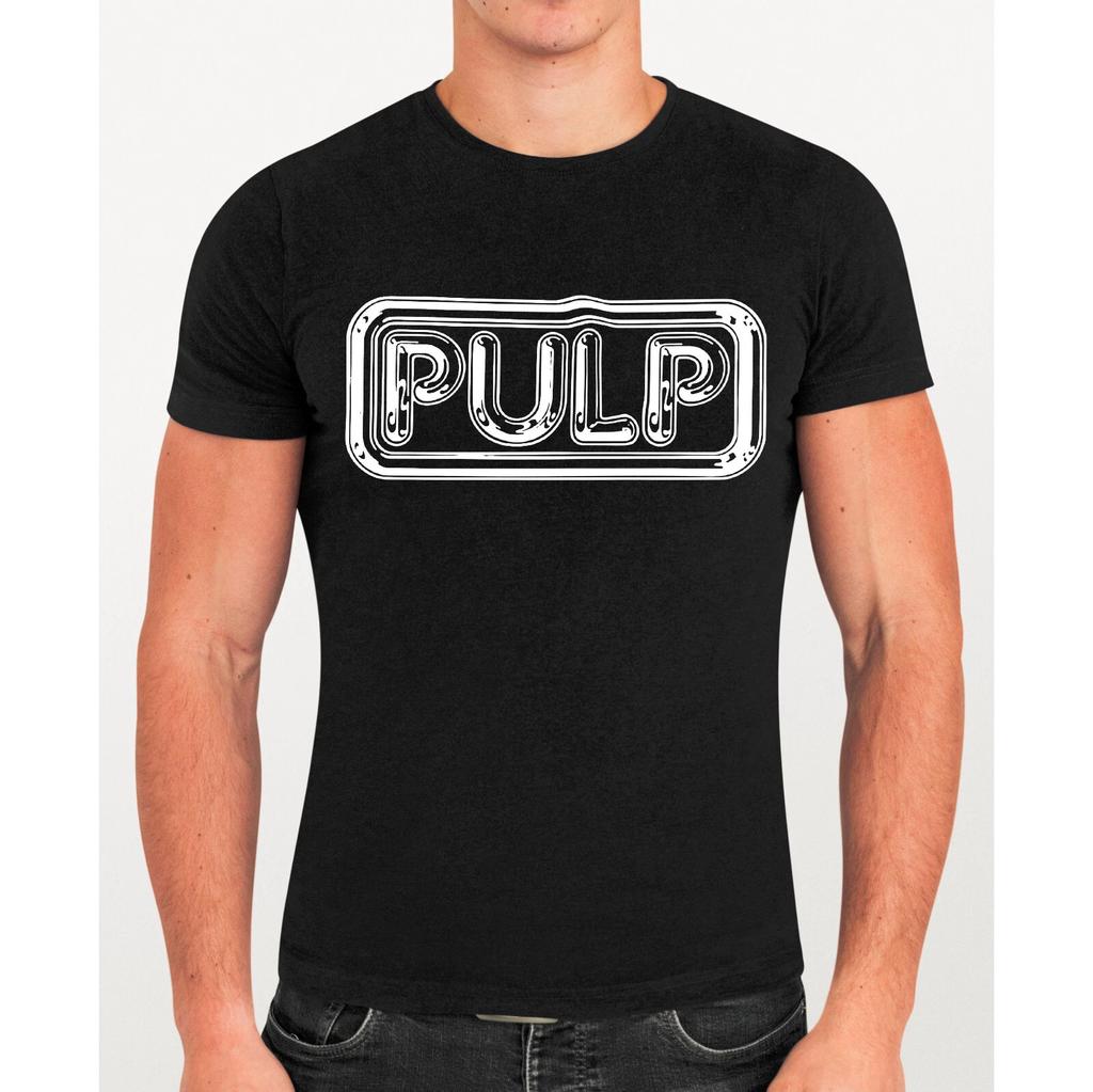 Men's Official Pulp Multi Logo T-Shirt, Class Logo Classic Xmas Gift Tee Top