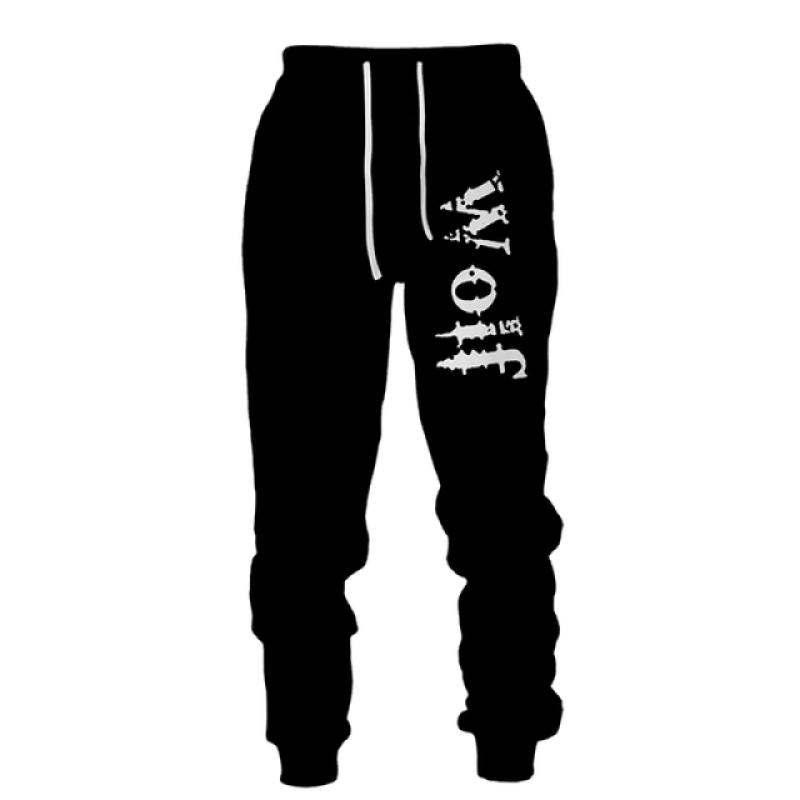 Повседневные брюки с 3D принтом волка, мужская спортивная одежда, длинные брюки, мужские уличные спортивные штаны, мужские брюки в стиле хип-хоп