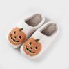 New Halloween Pumpkin Cartoon Warm Winter Cotton Slippers Couple Men's and Women's Platform Soft-soled Shoes Thickened Non-slip