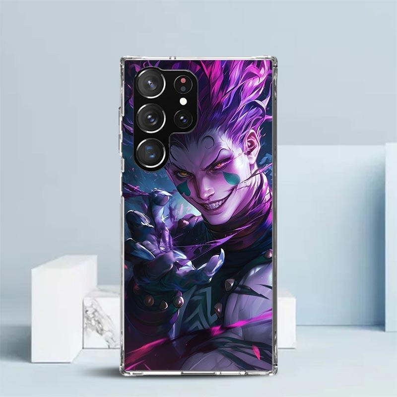 Чехол для телефона Huner X-Hunters Hisoka для Samsung Galaxy S24 S25 Edge S26 Ultra S22 S23 Plus S21 + S20 FE Мягкая задняя крышка из ТПУ Galaxy