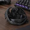 Настольный артефакт для хранения, 3D-печатный поднос для украшений в виде дракона, Фэнтези-контейнер для мелочей, Готический держатель для ключей, Ручная работа, Альтернатива из смолы, Средневековый подарок для фанатов