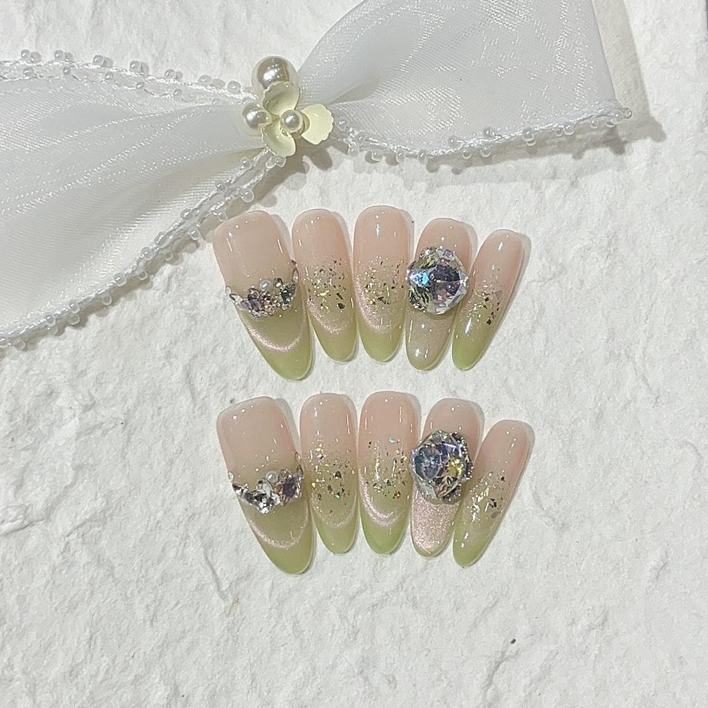 Clear Guava Spring Clear White Guava Smile Cat Eyes Color Gold Foil Sequins Wear Armor