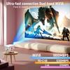 Проектор Velec 4K HD 650 ANSI 1080P с автофокусом Android 11 H713 Wifi6 BT5.2 Портативный наружный видеопроекторы для умного домашнего кинотеатра