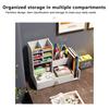 Подставка для ручек Nordic Ins Storage Box Creative Office Desk Candle Box Big Capacity Wooden Rack Wooden Organizer Box W2117
