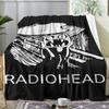 R-Radiohead Band Throw Soft Flannel Throw Summer AC Blanket Lightweight Cool Nap Blanket for Sofa Bed Couch Travel