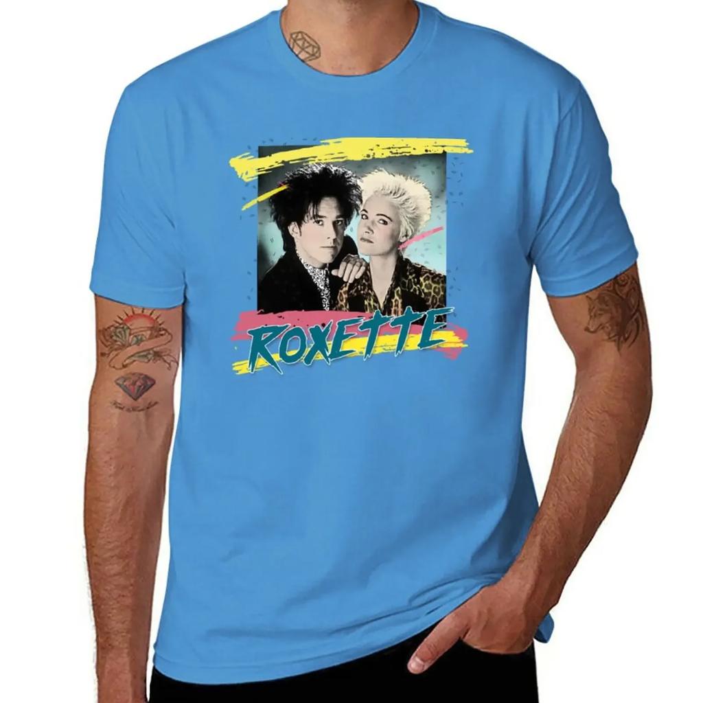 Roxette T-Shirt hippie clothes plain funny t shirts for men
