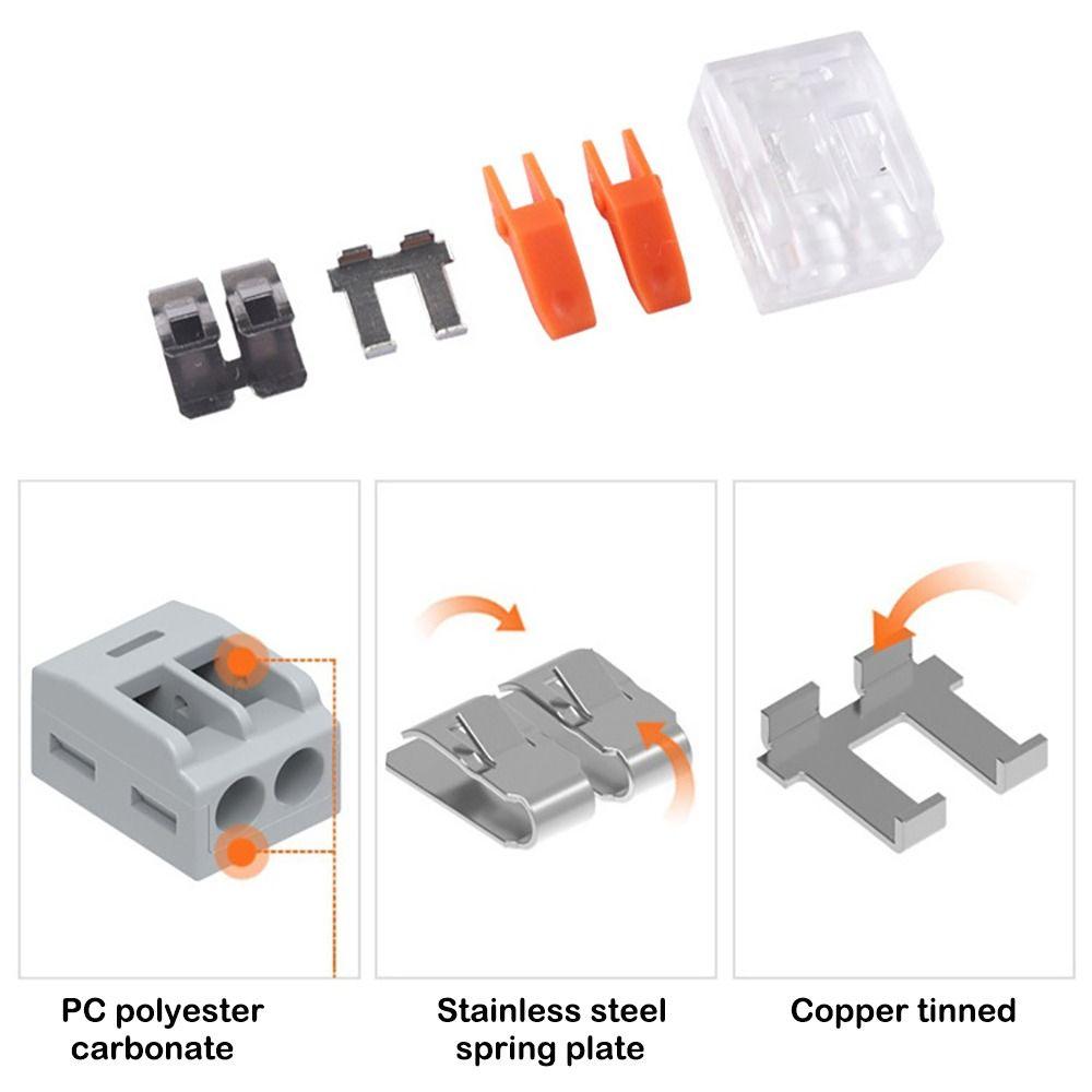 Универсальный разъем для проводов Мини-компактные электрические разъемы для сращивания Электрические разъемы