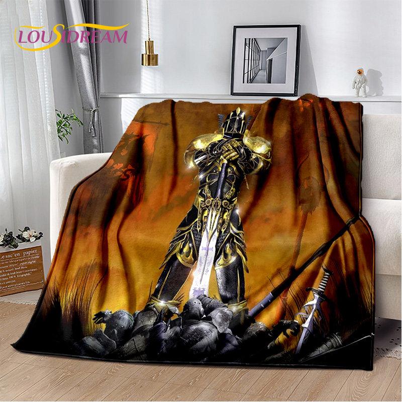 Мягкое плюшевое одеяло Cavalier Knight Templar Crusaders, фланелевое одеяло для гостиной, спальни, кровати, дивана, пикника