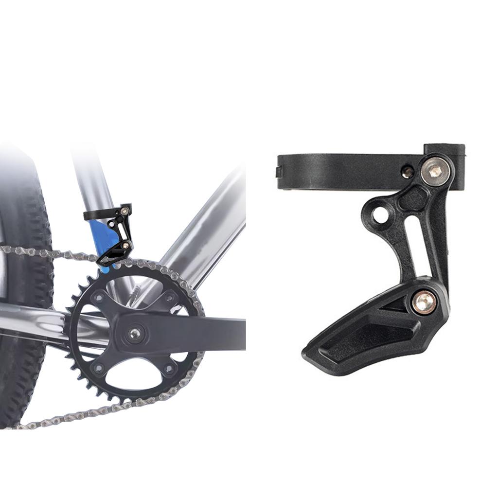 Bike Chain Guide, Single Disc Mountain Bike Chain Protector Bike Pulley Chain Stabilizer Chainring Tensioner Protector