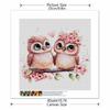 New Arrival 5D DIY Full Circle Diamond Painting "Pink Owl Couple" Embroidery Cross Stitch Home Decor Gift